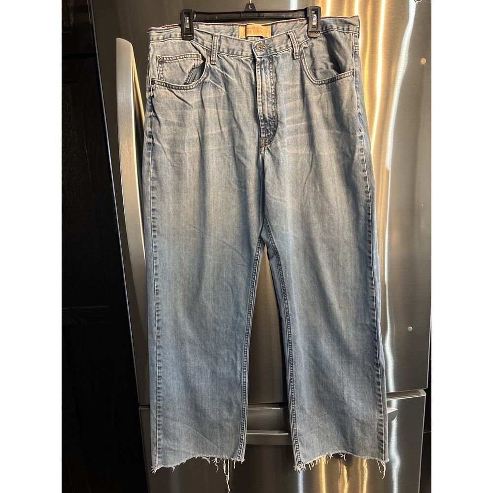 Vintage Wrangler Jeans Mens 38X30 Blue Loose Straight Baggy Skater Relaxed Y2K - Picture 1 of 9
